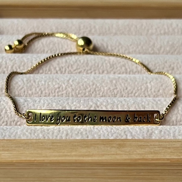 B006 | “To The Moon” Engraved Bracelet - Picture 1 of 3